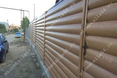 Забор из металло сайдинга